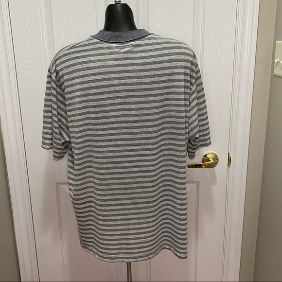 Vintage Gordie Howe Polo Golf Shirt Gray Striped Men’s Size XL Made In Canada - Picture 4 of 7